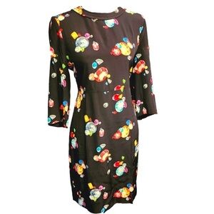 Kate Spade flattering Jewel 100% Silk Dress LBD